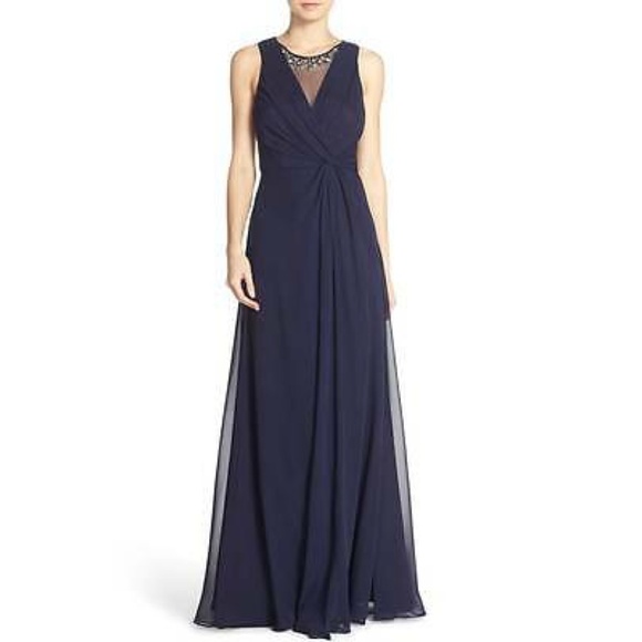 Eliza J Dresses & Skirts - Eliza J. Dark Navy Dress Gown Size 4 NWT $178